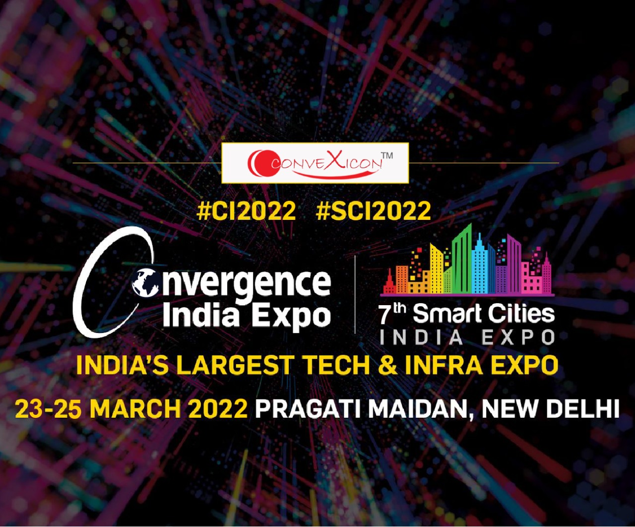 7th Smart Cities India Expo 2022 in Delhi. Convexicon is helping the